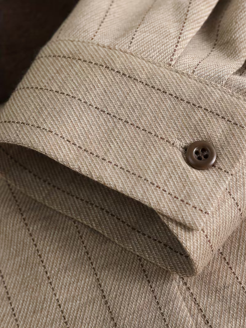 Trousers Women'S Spring And Summer New Pants Suit Commuter Versatile Casual Autumn And Winter Women'S New Striped Shirt Collar Fake Two-Piece Top Pants Set